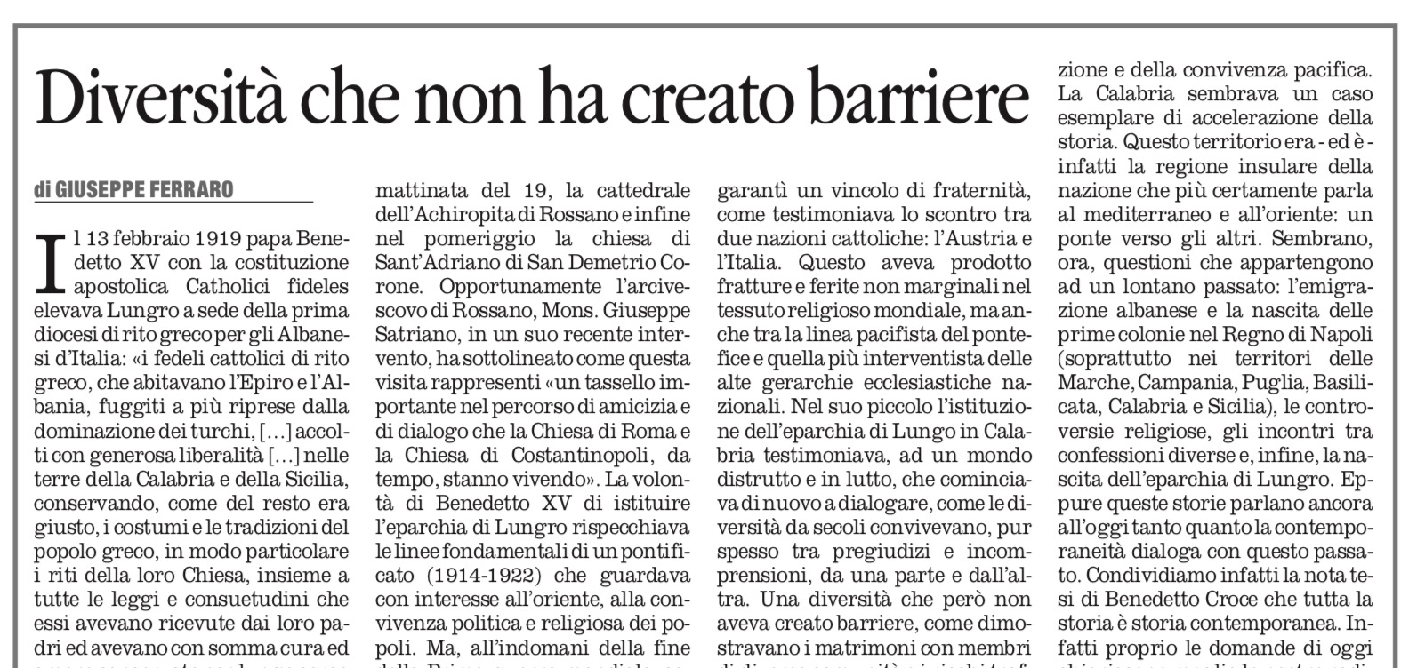 Diversità che non ha creato barriere